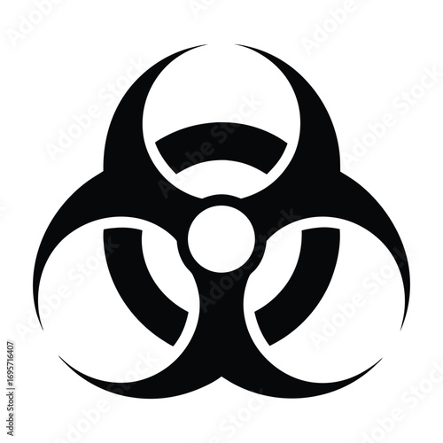 Biohazard symbol warning sign danger alert infectious threat medical hazard danger symbol