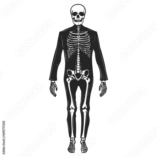 skull, halloween, festival, vector, transparent background, skeleton, costume, fashion, mask, body, suit, anatomy, medical, model, mannequin, death, scary, dead, biology