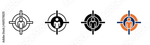 Target Group icon sheet multiple style collection