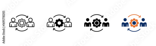 Strategy icon sheet multiple style collection