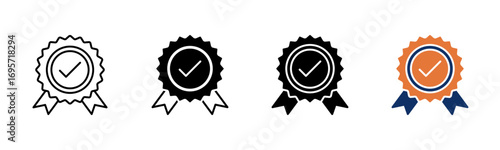 Guarantee icon sheet multiple style collection