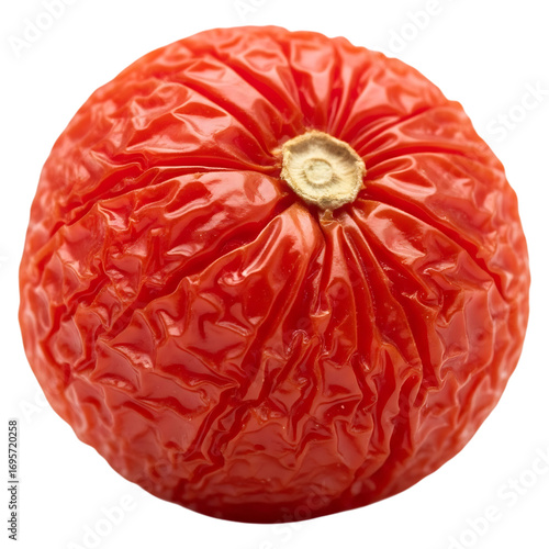 Dehydrated tomato close-up: preserved food photography