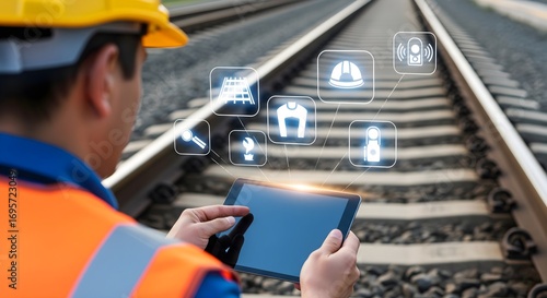 Futuristic Railway Inspection Using a Digital Tablet with a Holographic Interface