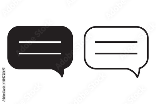 Chat icon, chat logo template.