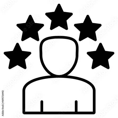 Self-Confidence outline mixed icon