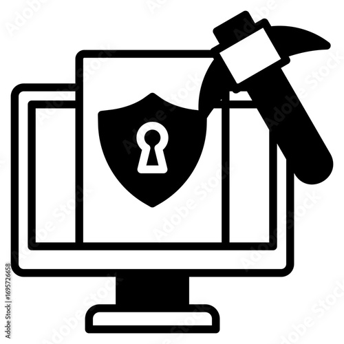 Brute Force outline mixed icon