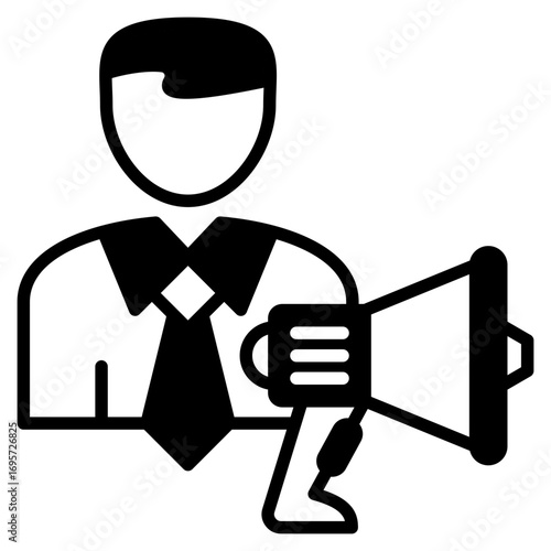 Promotor outline mixed icon