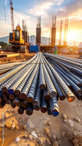 Construction site with steel rebar (3)