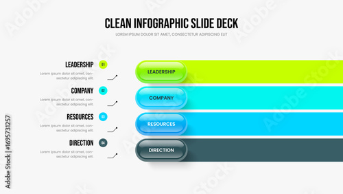Financial Insight Frame Design Vector Illustration. Consulting Launch 4 Option Diagram Presentation Layout. Market Campaign Four Element Infographic Slide Template.