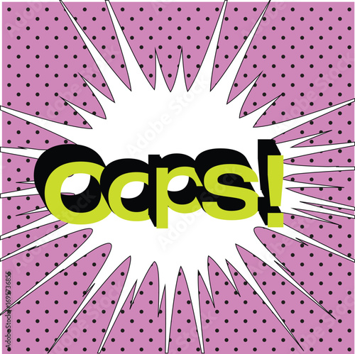 oops vector art design 