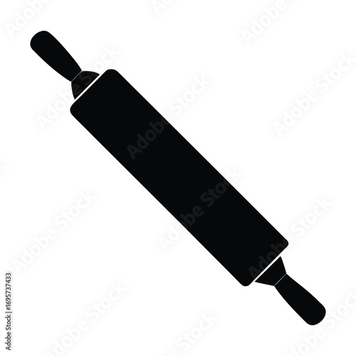Rolling Pin Silhouette Icon