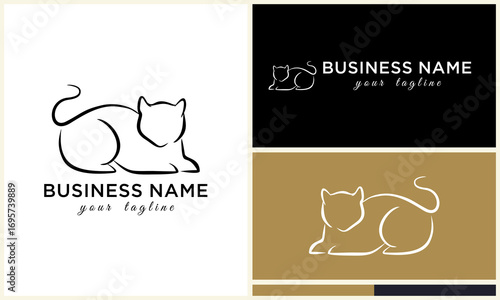 Cat Logo Design Variations. (9)