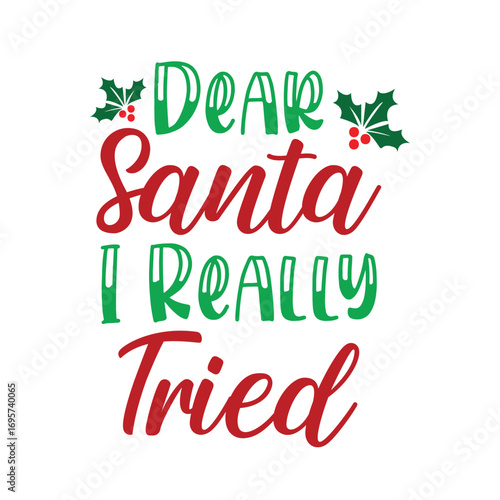 dear santa i really tried