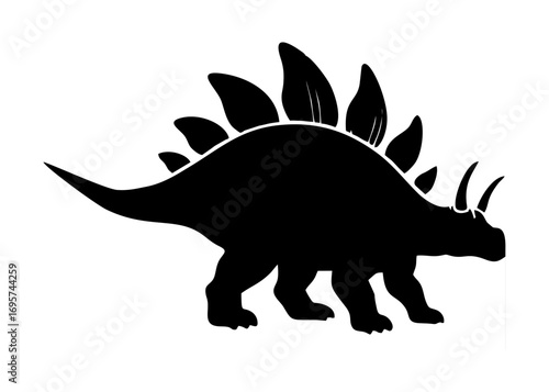 Silhouette of a Stegosaurus A Prehistoric Giant