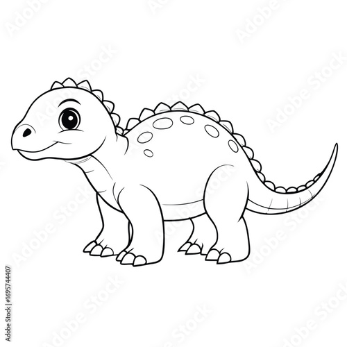 Ankylosaurus vector illustration