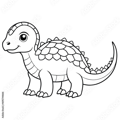 Ankylosaurus vector illustration