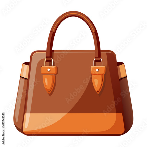 vector illustration of handbag