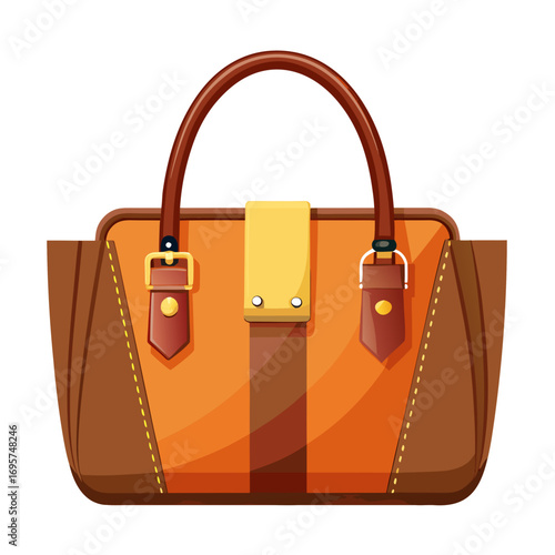 red bag isolated on white