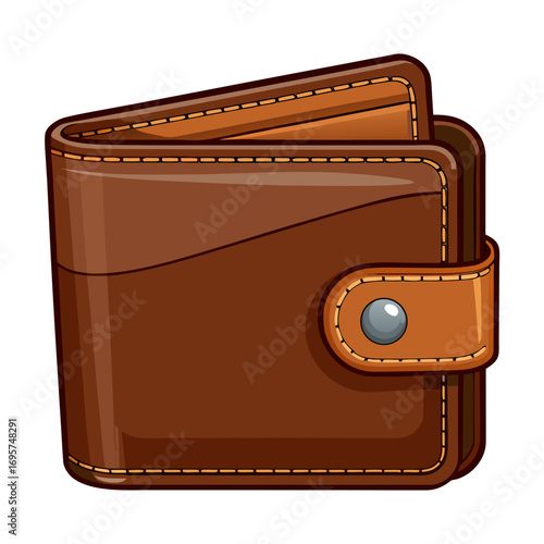 brown leather wallet