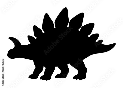 Silhouette of a Stegosaurus A Prehistoric Giant