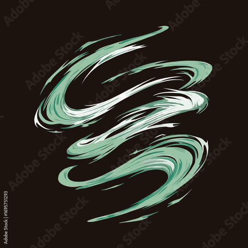 anime wind aura magic effect, whirl wind skill anime effect