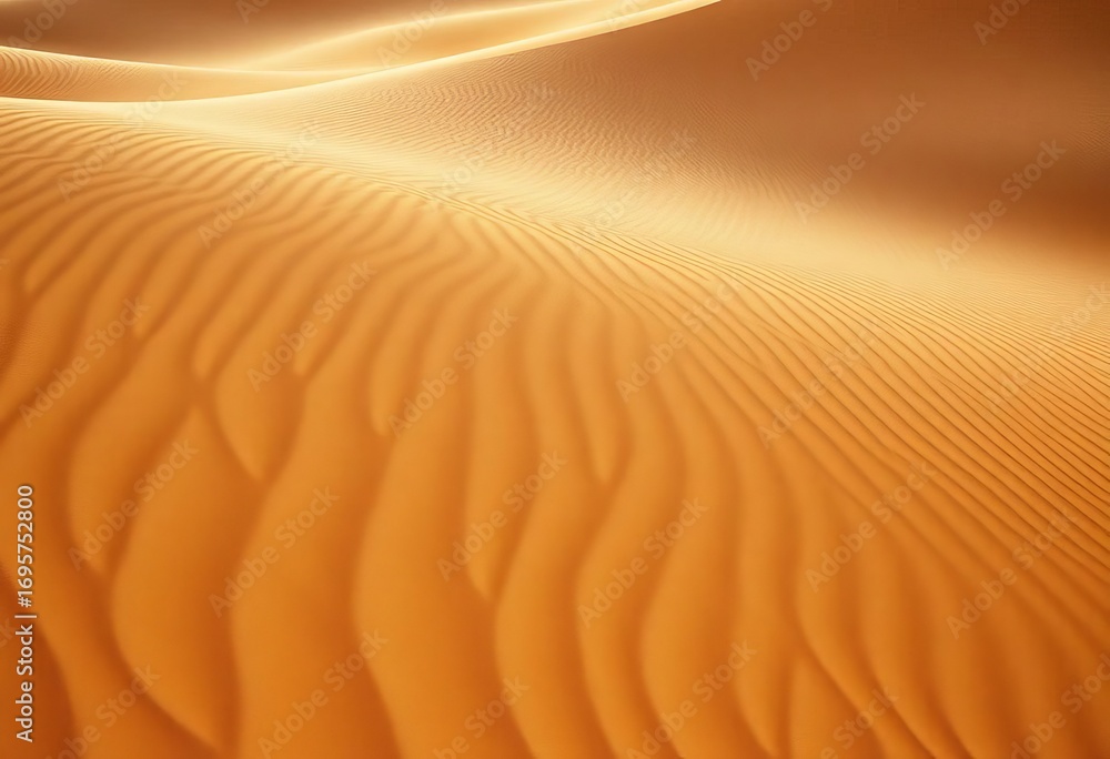 Naklejka premium Subtle wave-like patterns etched into desert sand dunes, geographical, topography
