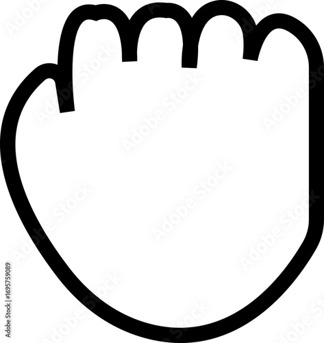 Hand Variation Icon , Featuring Different Hand Gestures displayed, Palm, Fingers, Signs, Symbols, Communication, Support, Care, monochrome and Human Interaction in Modern Vector Style elements