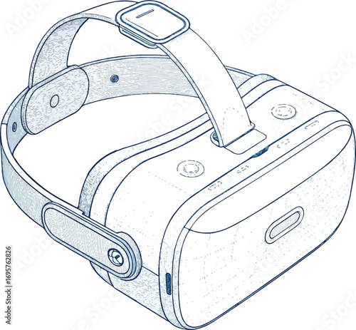 Virtual Reality Headset Icon for Immersive Technology Experience