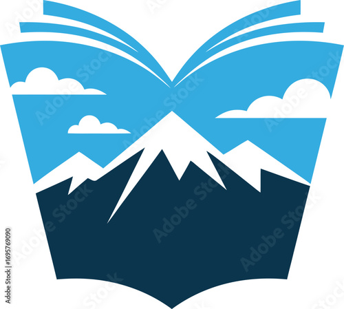 Mountain Landscape Book Icon
