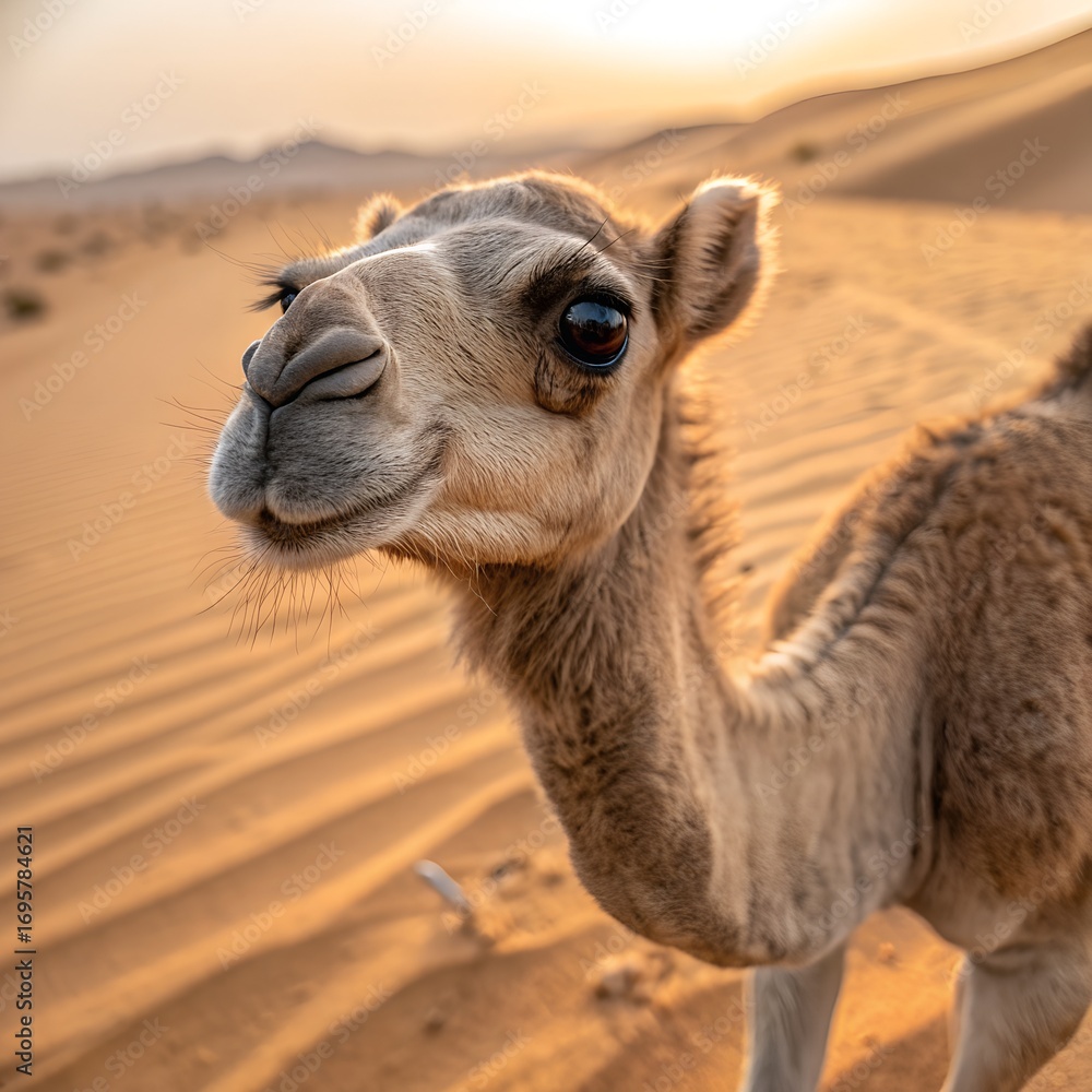 Obraz premium camel in the desert