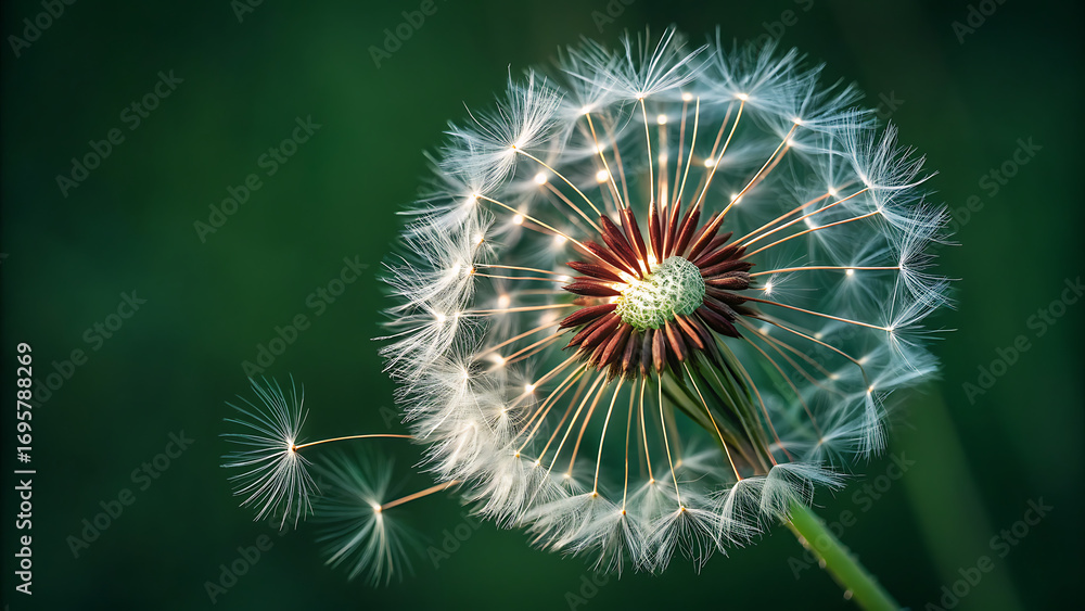 Fototapeta premium dandelion in the wind