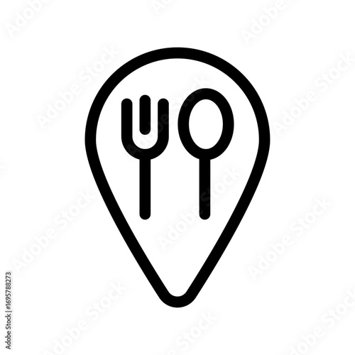 Traditional Cuisine Line Icon of Local Customs Icon Set