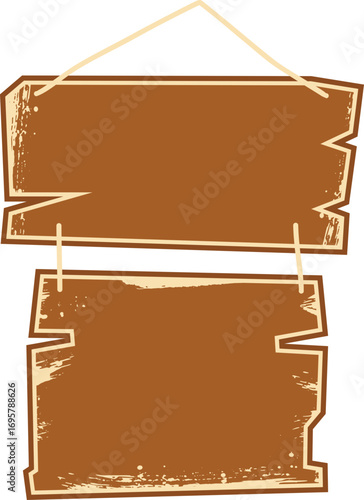 Hanging Wooden Sign