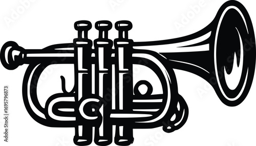 trumpet vector illustration
