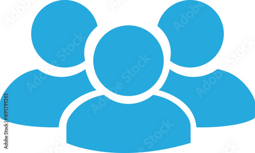 People Icon. Profile and people silhouette collection. User profile symbol. Group of people or group of users collection. Perfect can use in demographic, social media, and team concept.