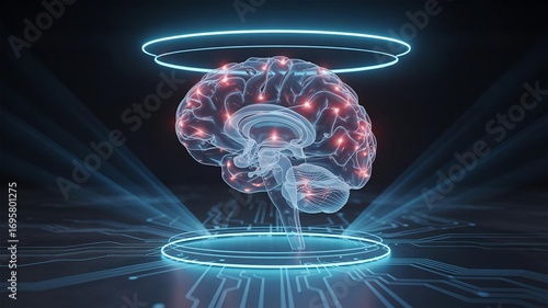 Human Brain Neural Network AI Concept