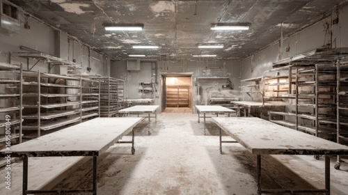 Industrial bakery interior