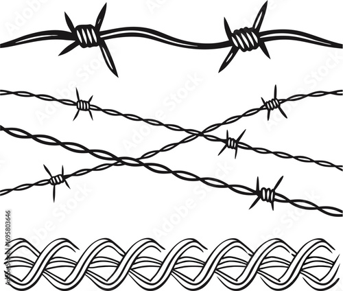 barbed wire vector