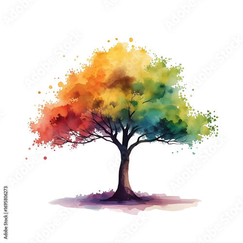 Trees, transparent background, the relaxing shade of nature