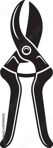 Pruning Shears Silhouette for Gardening and Landscaping Tool Illustrations