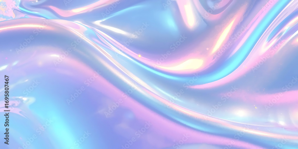 Obraz premium Iridescent Pastel Flow