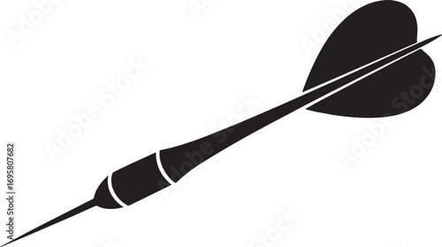Dynamic Dart Vector Illustration for Competitive Games and Precision Target Practice Art