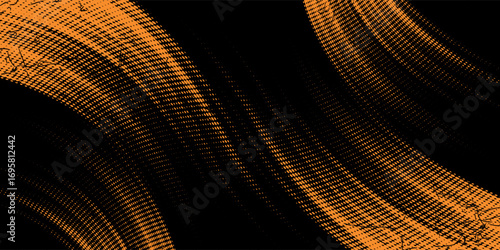 orange black brush Car sticker wrap pattern banner abstract sporty lines black orange color combination grunge brush pattern racing motorsport design.