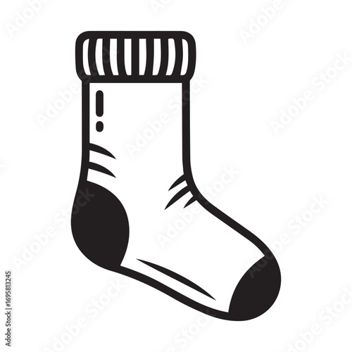 black white socks clipart illustration image