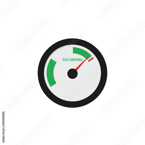 Modern performance gauge shows optimal results with vibrant green indicators for success and efficiency