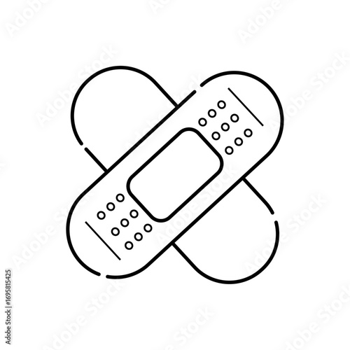 plaster flat icon logo illustration vector isoalated, suitable for web design , logo , app and more