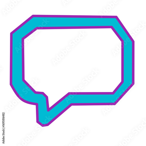 Chat Message Bubble Icon Vector Isolated