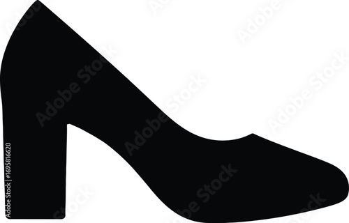 Stiletto Pump – Minimal Vector High Heel Silhouette