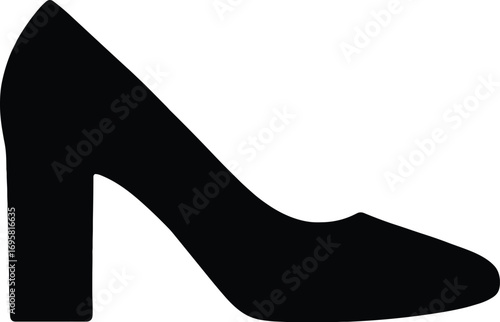 Stiletto Pump – Minimal Vector High Heel Silhouette