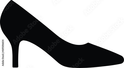 Mule High Heel – Minimal Vector Backless Stiletto Silhouette